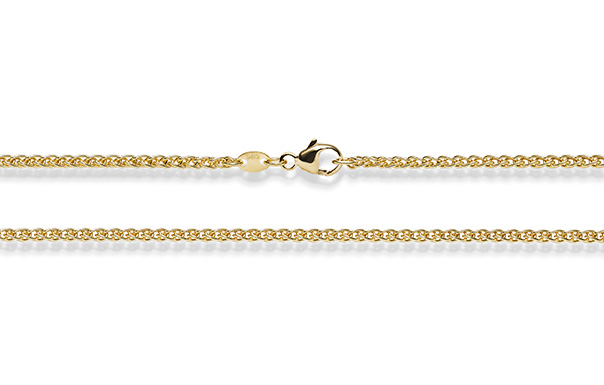 Haakonsen Halskjede Zopf gull .