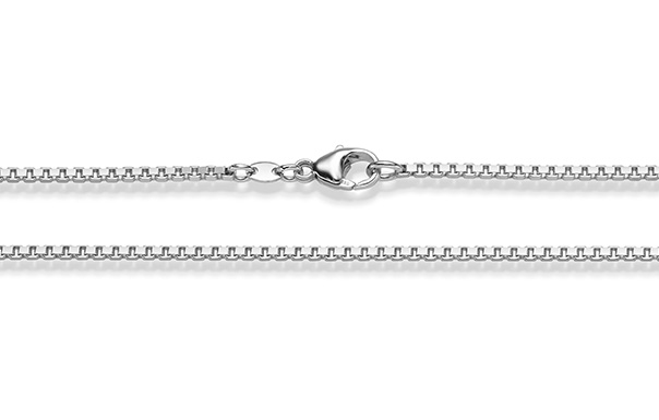 Haakonsen halskjede Venetianer hvitt gull.