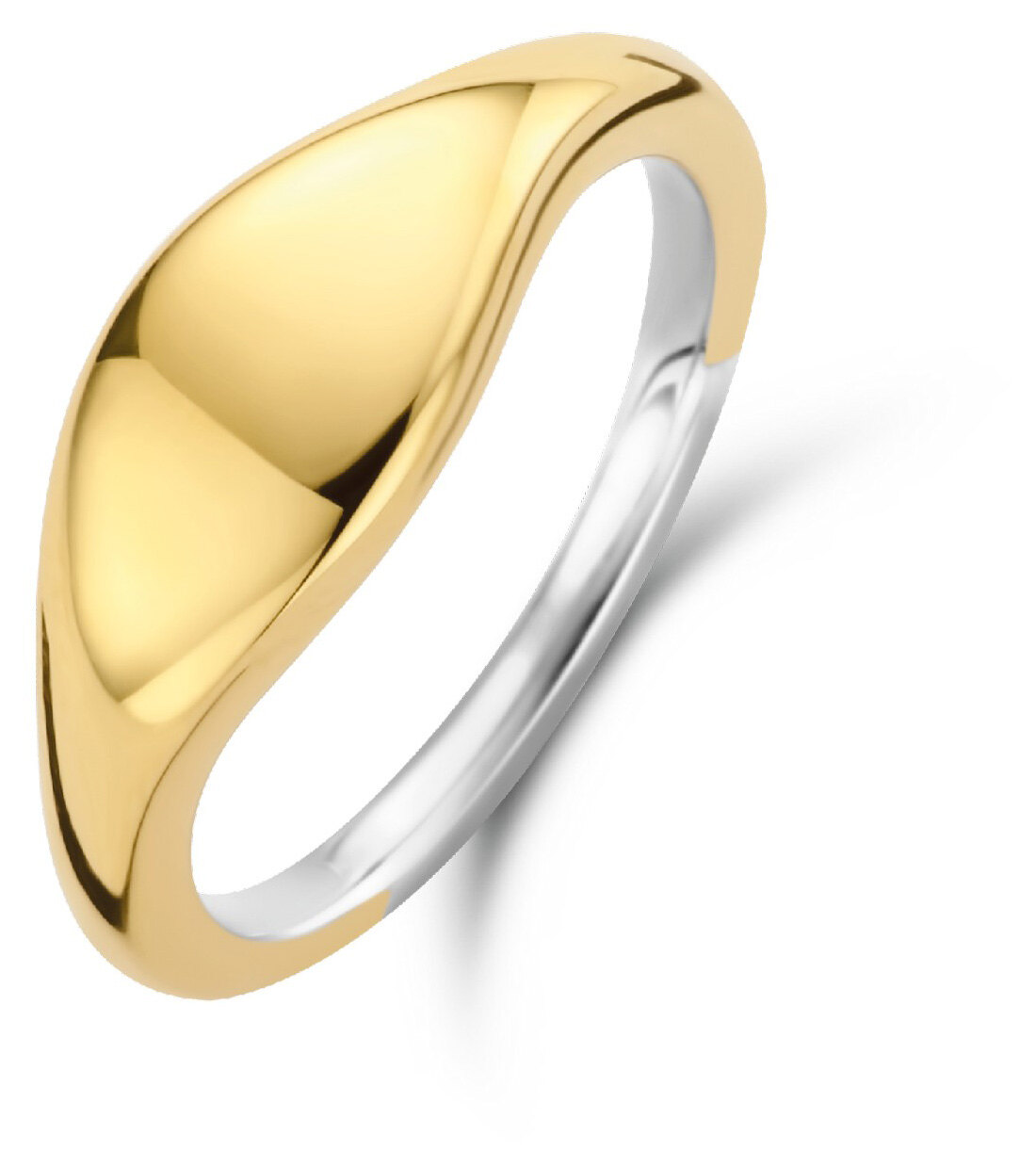 Ti Sento ring i forgylt sølv.