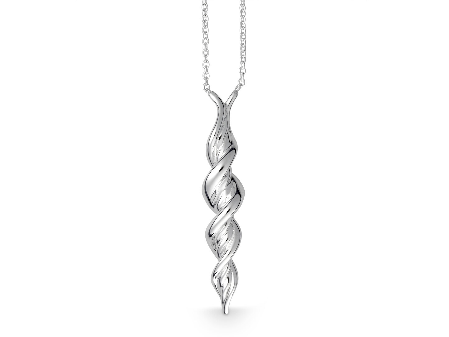 Quinn anheng i sølv med kjede.