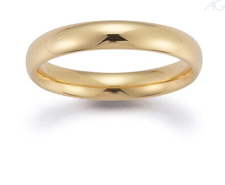 Forlovelsesring i gull.