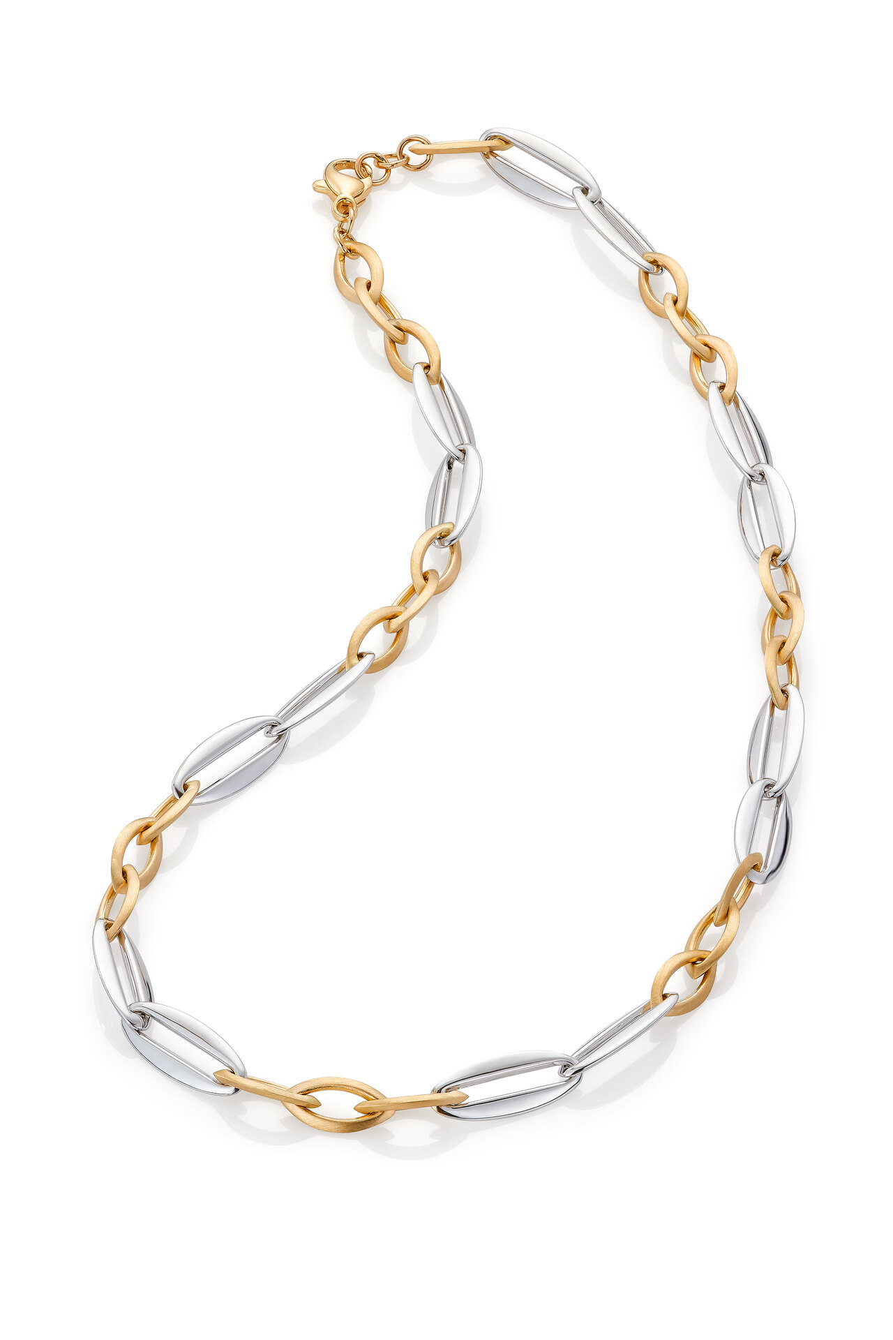 Haakonsen halskjede i gull og hvitt gull.