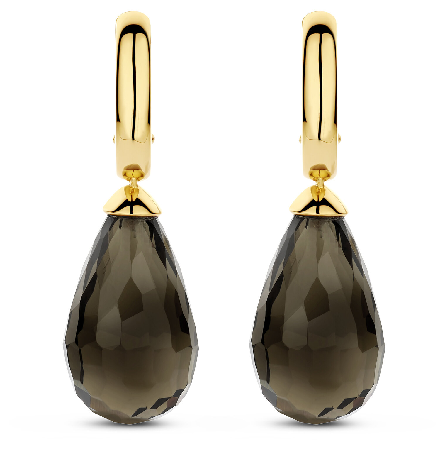 Ti Sento øreringer i sølv med heng.